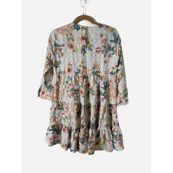 Zara Floral long sleeve  dress size SMALL - Picture 2 of 6